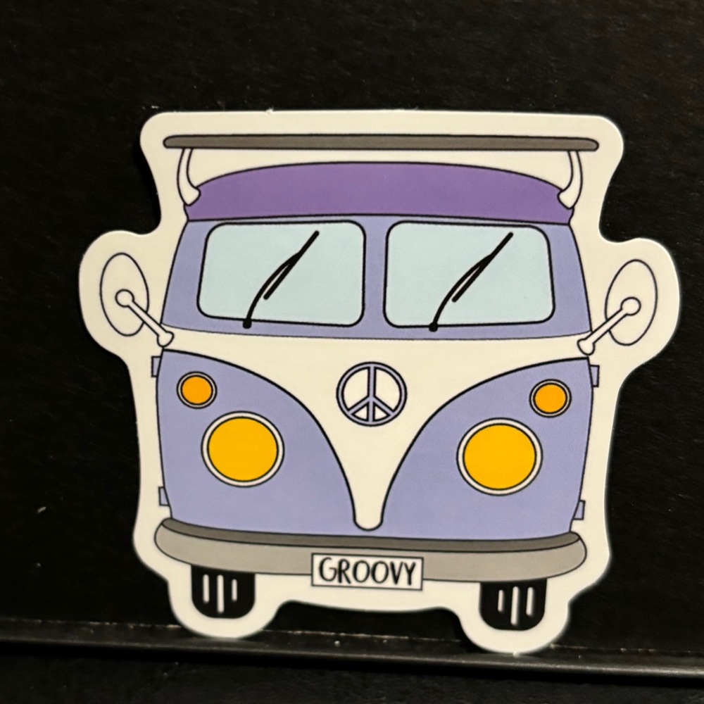 PURPLE VAN STICKER